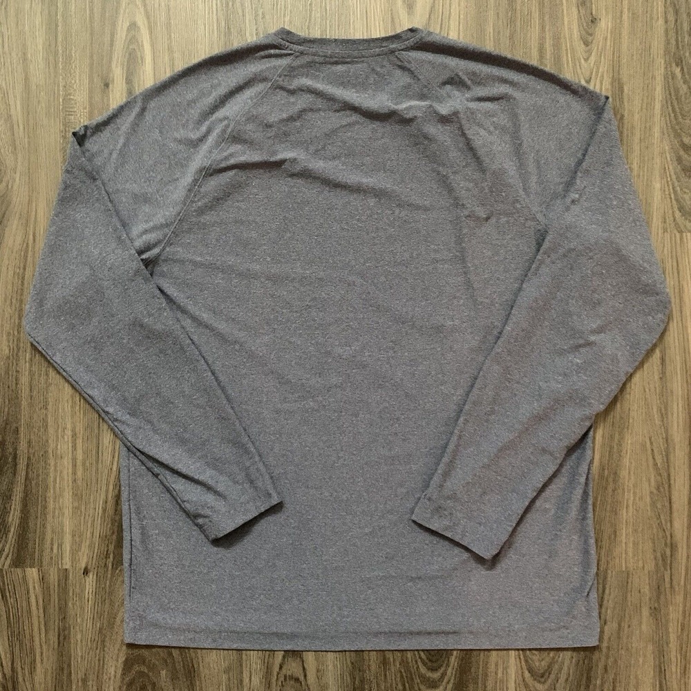 Rhone Shirt Adult Crew Neck Long Sleeve Pullover Gym Athleisure Heather Blue XL - Picture 4 of 7